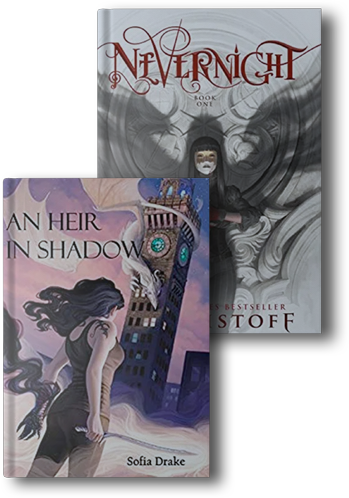 Two books titled 